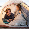 Ультралёгкий спальный мешок NATUREHIKE M300 хлопковый с капюшоном весна осень молния слева 6927595702383